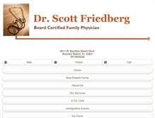 Tablet Screenshot of drscottfriedberg.com